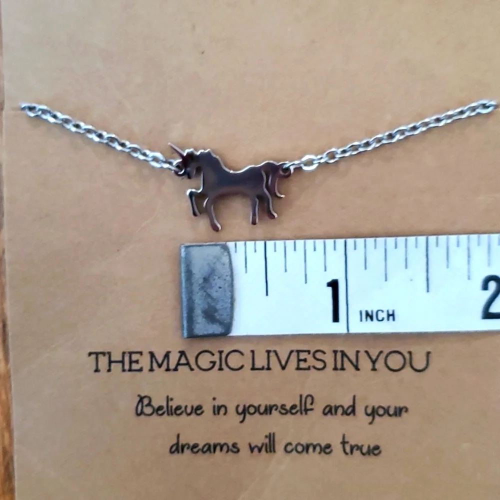 The Memory Building Co Silver Unicorn Adjustable Bracelet Believe In Yourself‎